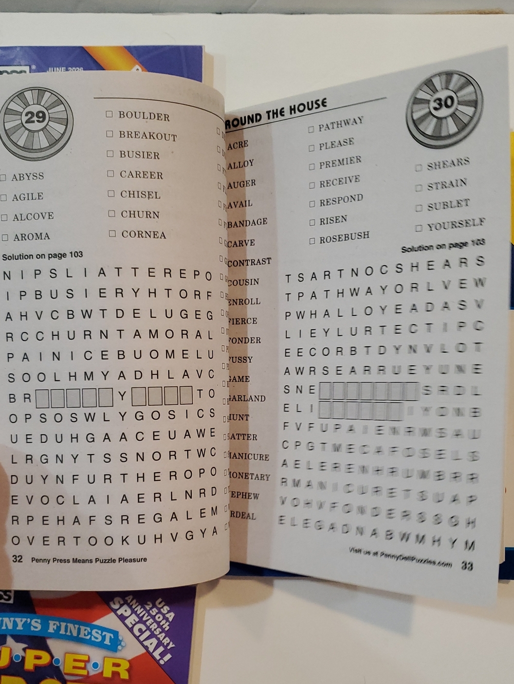 New Word Seeks Books Lot Of 4 Word Search Puzzles Number Search Wheel Of Fortune - Picture 10 of 15